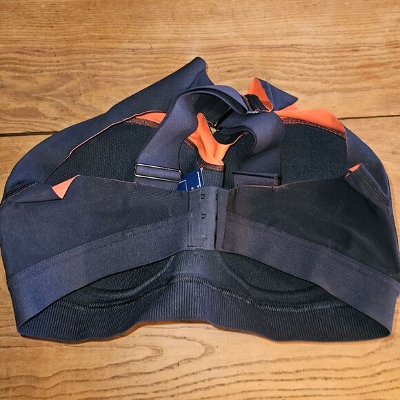 Reebok PureMove+ High‑Impact Sports Bra Black X2XEF 2XL Cups E‑F | NWT - Picture 2 of 10